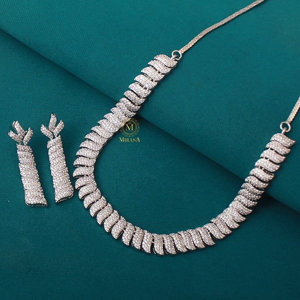 Syria Dual Tone Designer Necklace Set