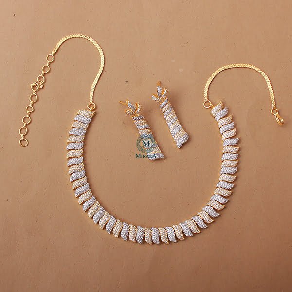 Syria Dual Tone Designer Necklace Set