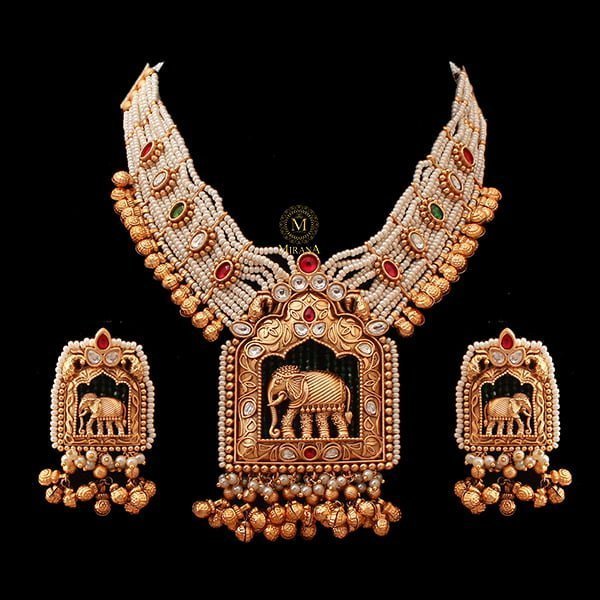 Gajagamini Antique Designer Necklace Set