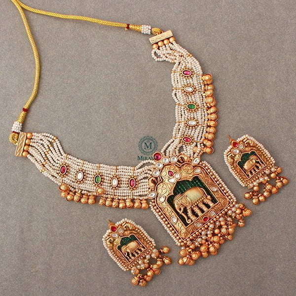 Gajagamini Antique Designer Necklace Set