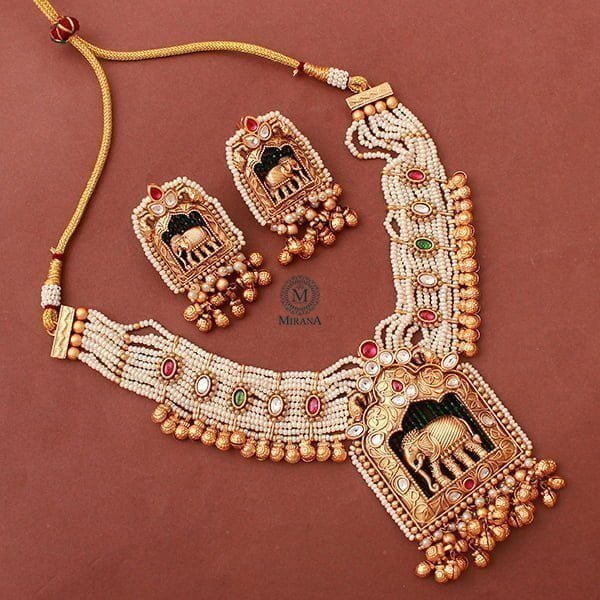 Gajagamini Antique Designer Necklace Set