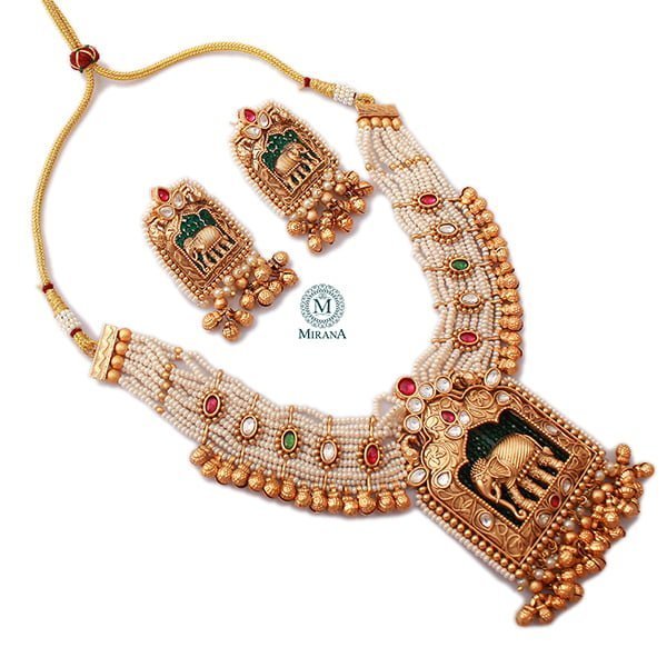 Gajagamini Antique Designer Necklace Set