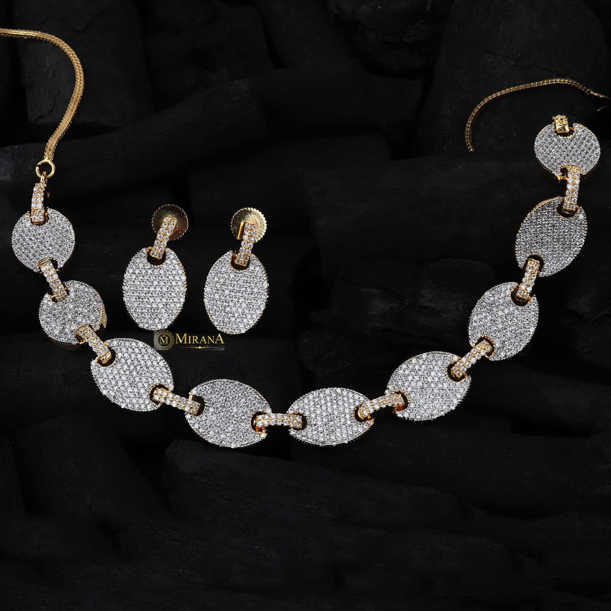 CZ Oval Series Necklace Set