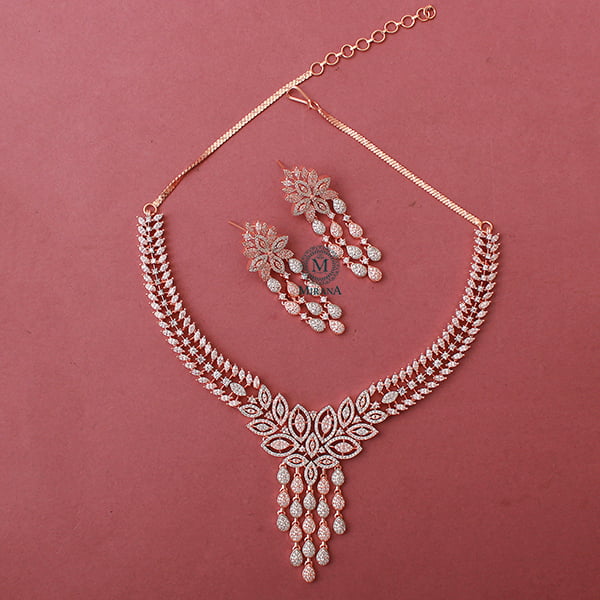 Silisha CZ Designer Necklace Set