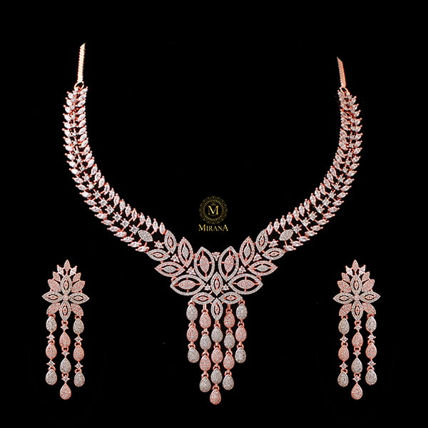 Silisha CZ Designer Necklace Set