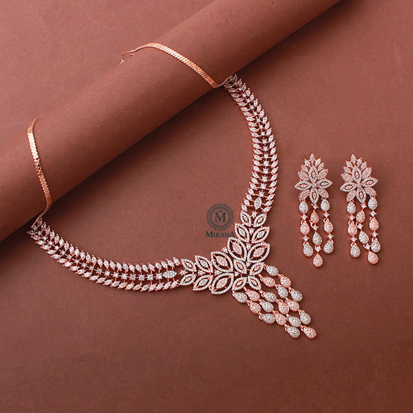 Silisha CZ Designer Necklace Set