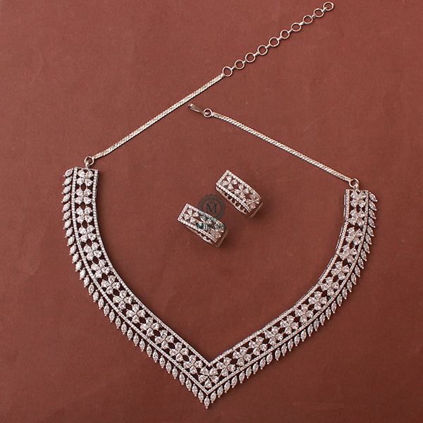 Zoey CZ Designer Necklace Set