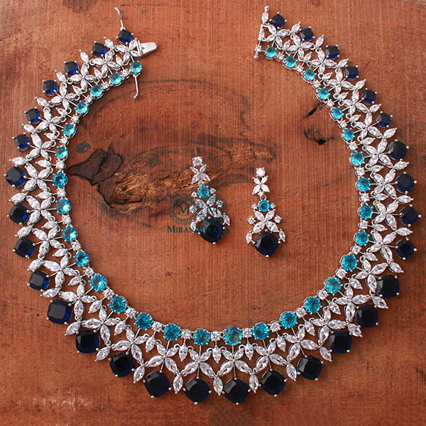 Sophie Multi CZ Designer Necklace Set