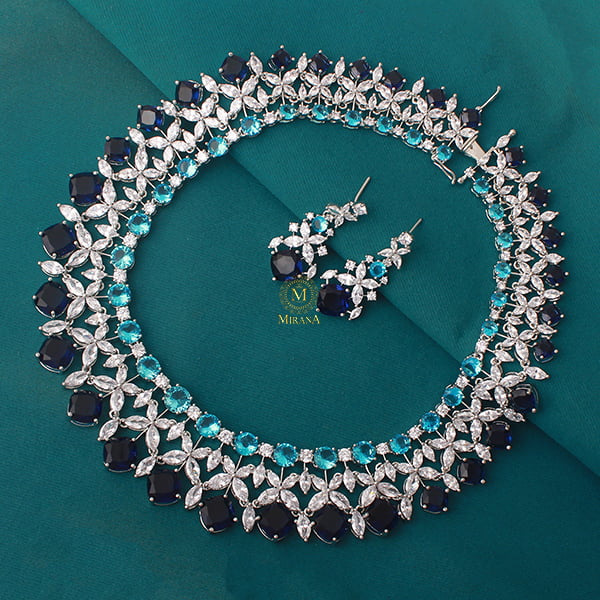 Sophie Multi CZ Designer Necklace Set