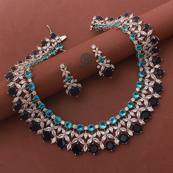 Sophie Multi CZ Designer Necklace Set