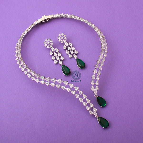 Christy CZ Designer Necklace Set