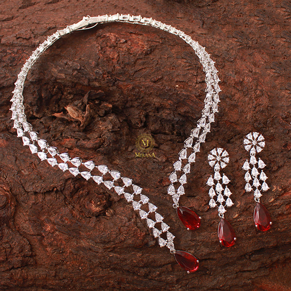 Christy CZ Designer Necklace Set