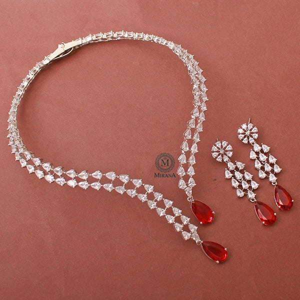 Christy CZ Designer Necklace Set