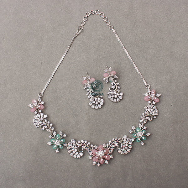 Fairy Multi Pastel Colour Designer Necklace Set