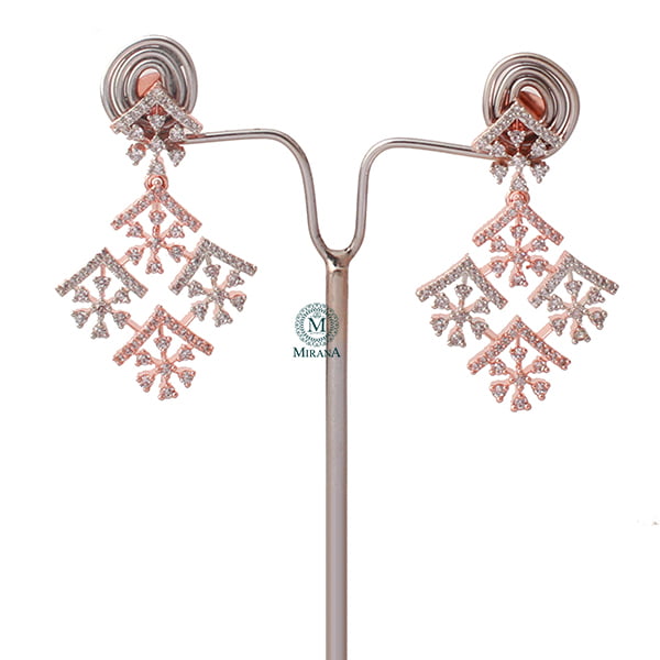 Leesha CZ Designer Necklace Set