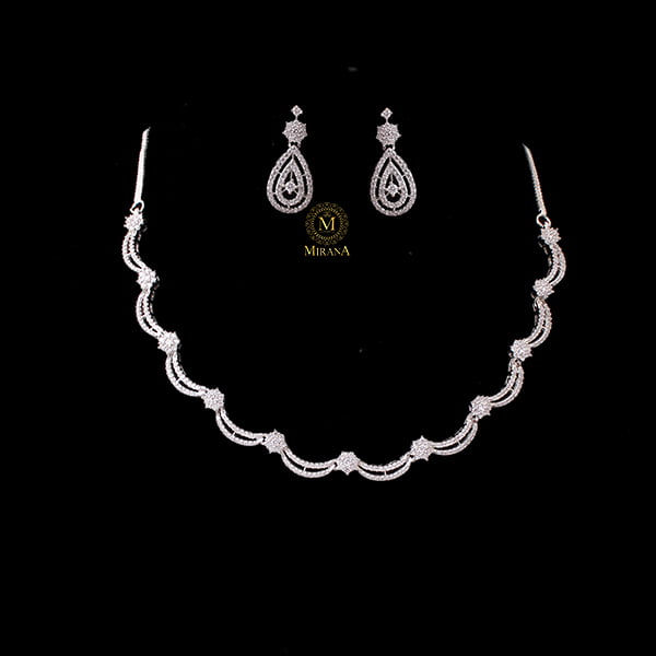 Alexia CZ Designer Necklace Set