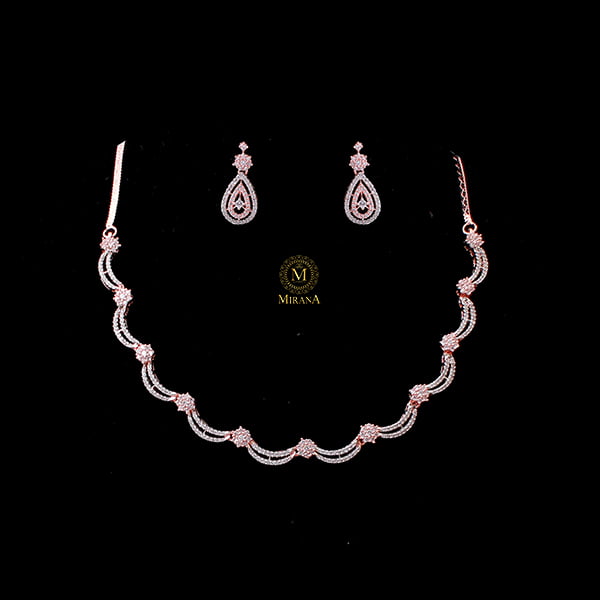 Alexia CZ Designer Necklace Set