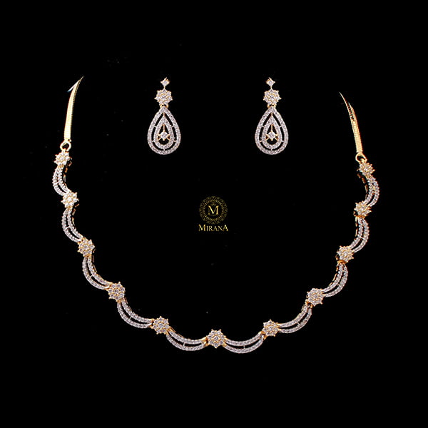 Alexia CZ Designer Necklace Set