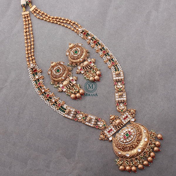 Neesha Multi Antique Long Necklace Set