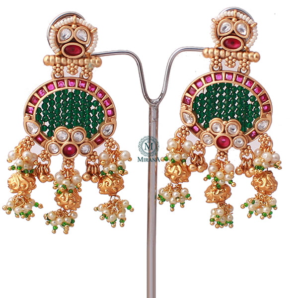 Mrinali Multi Colour Antique Long Necklace Set