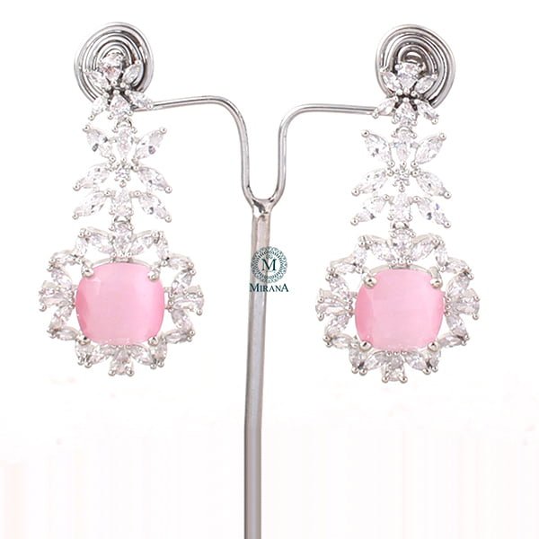Clora Pastel Pink Designer Necklace Set