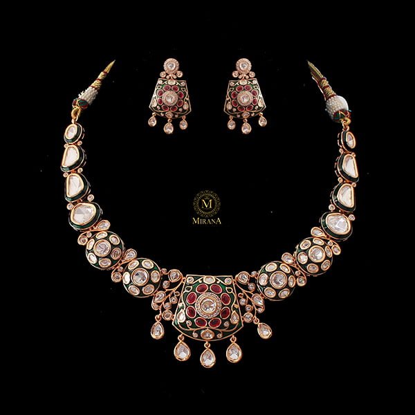 Sadhvi Polki Designer Necklace Set