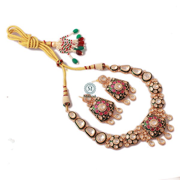 Sadhvi Polki Designer Necklace Set