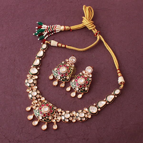 Sadhvi Polki Designer Necklace Set