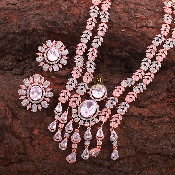 Hazel CZ Designer Necklace Set