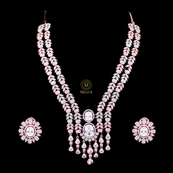 Hazel CZ Designer Necklace Set