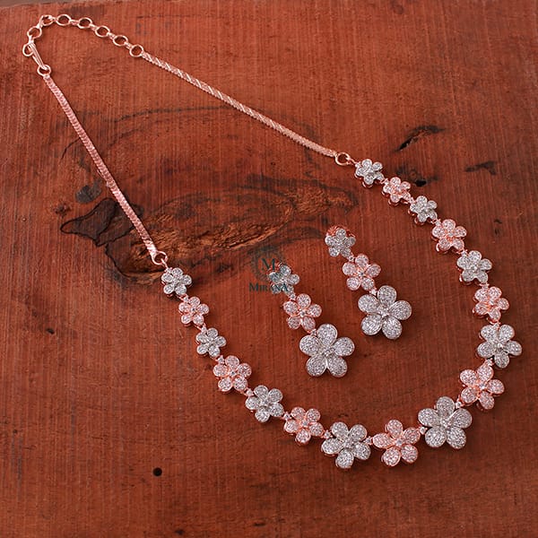 Florisha Dual Tone Necklace set