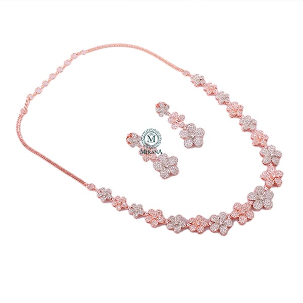 Florisha Dual Tone Necklace set