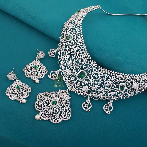 Shringar CZ Bridal Necklace set