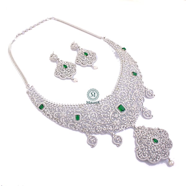 Shringar CZ Bridal Necklace set