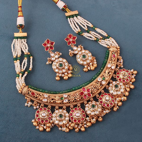 Ashima Husli Antique Designer Necklace Set