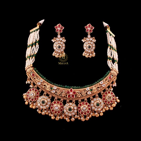 Ashima Husli Antique Designer Necklace Set