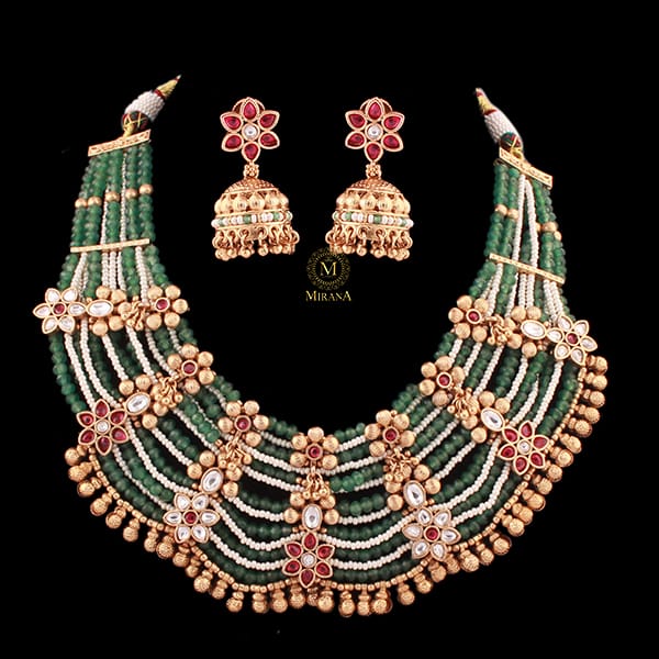 Amoli Antique Layered Necklace Set