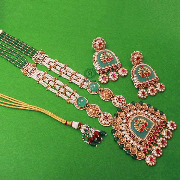 Morni Antique Designer Long Necklace Set