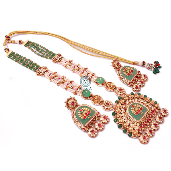 Morni Antique Designer Long Necklace Set