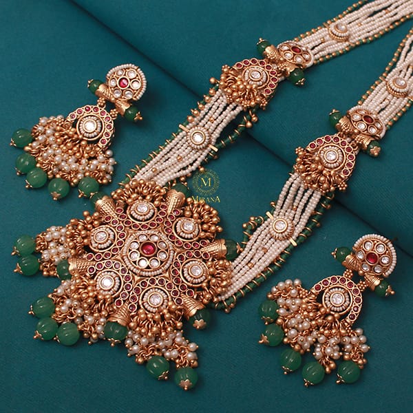 Kishori Antique Designer Long Necklace Set