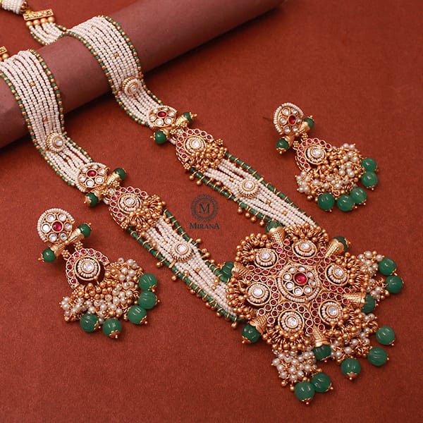 Kishori Antique Designer Long Necklace Set