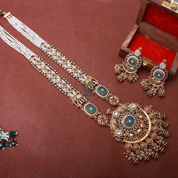 Gaja Antique Designer Long Necklace Set