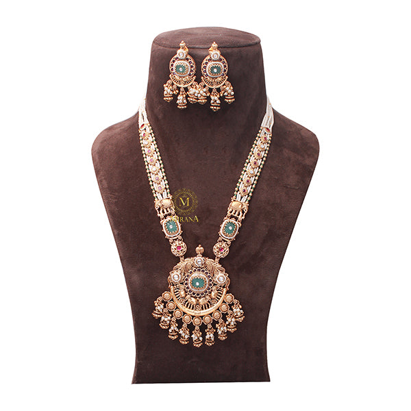 Gaja Antique Designer Long Necklace Set