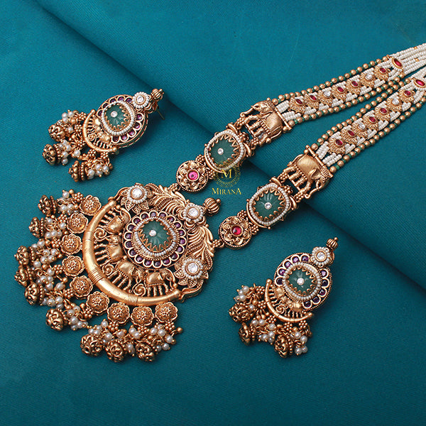 Gaja Antique Designer Long Necklace Set