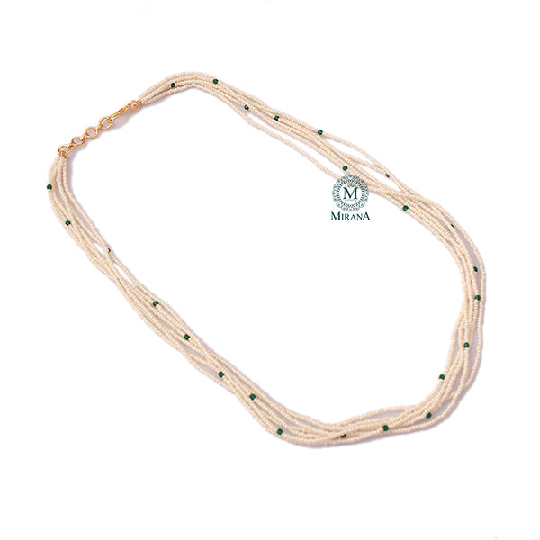 Tripti Emerald Green Kundan Neck Chain