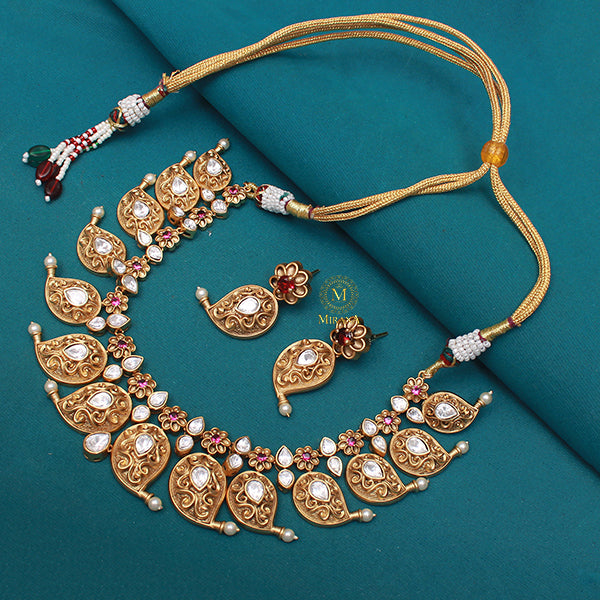 Rachna Ruby Antique Designer Necklace Set