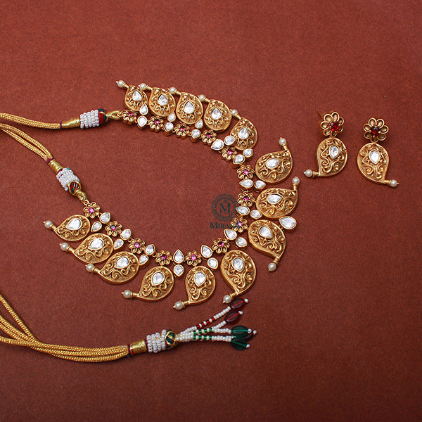 Rachna Ruby Antique Designer Necklace Set