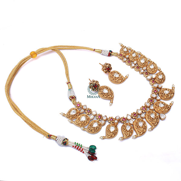 Rachna Ruby Antique Designer Necklace Set