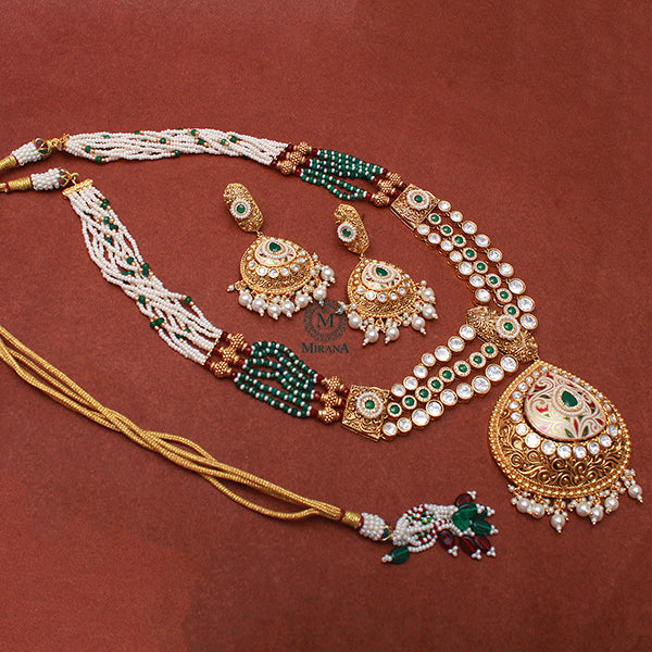 Manika Multi Designer Long Necklace Set