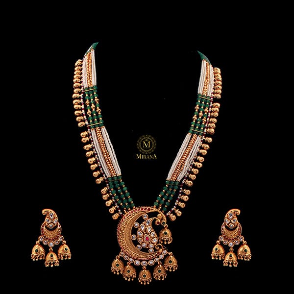 Kaari Antique Designer Long Necklace Set